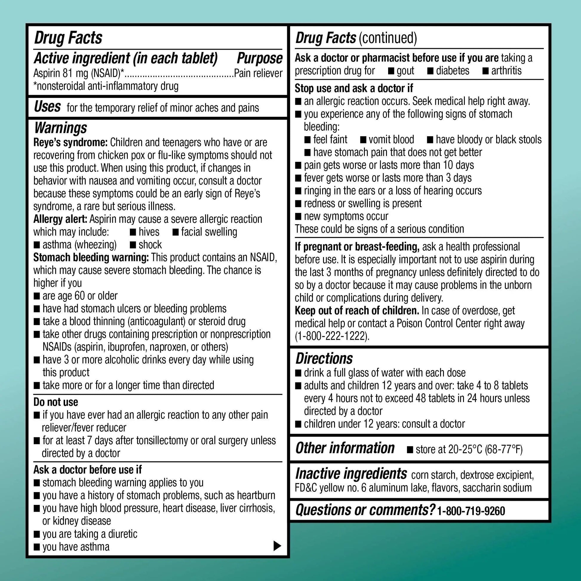 Amazon Basic Care Aspirin 81 mg Pain Reliever (NSAID) Chewable Tablets, Low Dose , Orange Flavor, 36 Count (Pack of 3) Amazon Basic CareBuy Supplements Australia