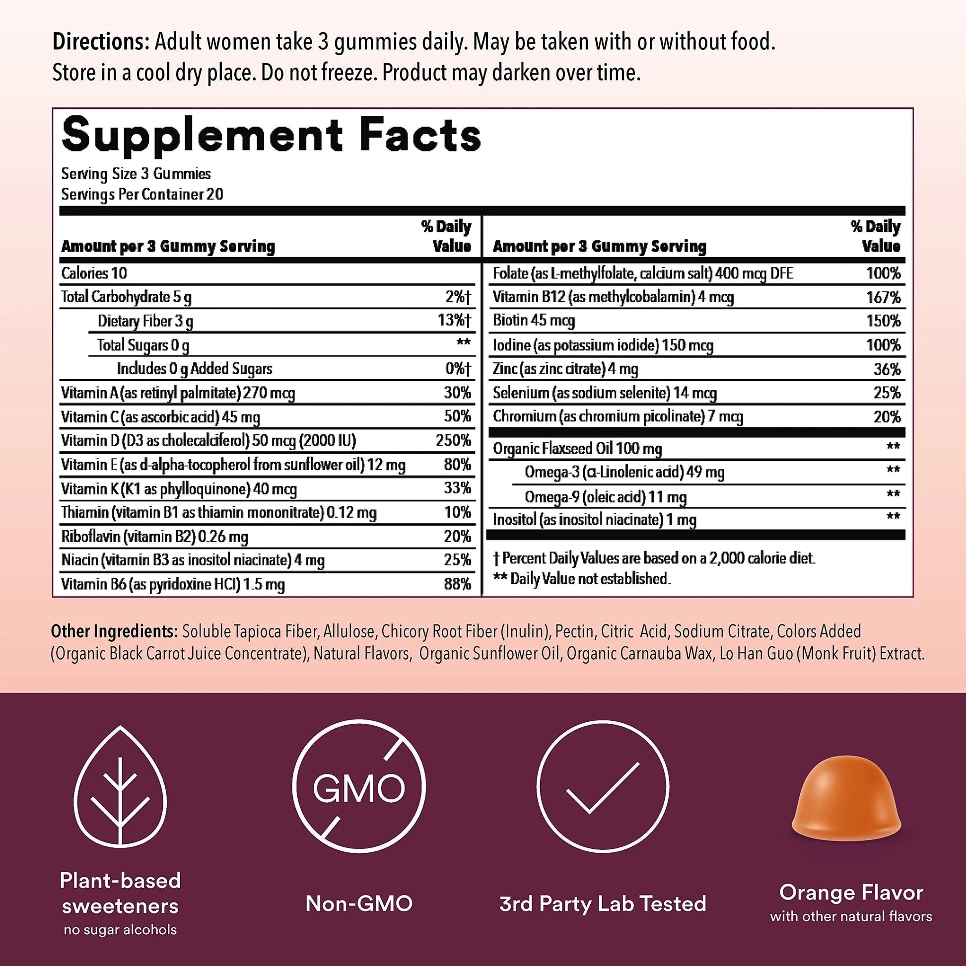 SmartyPants Women's Multivitamin Gummies, Sugar Free: Biotin, Methylfolate, Omega 3 (ALA), Vitamin D & Teen Guy Multivitamin Gummies: Omega 3 Fish Oil (EPA/DHA), Vitamin D3, C, Vitamin B12, B6 SmartyPantsBuy Supplements Australia