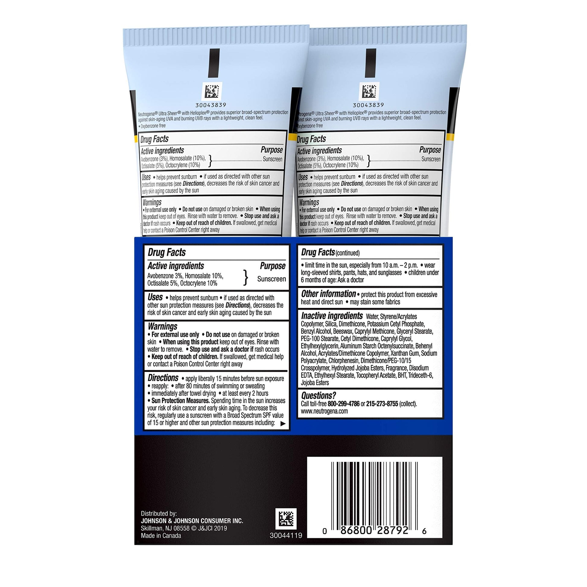 Neutrogena Ultra Sheer Dry-Touch Water Resistant and Non-Greasy Sunscreen NeutrogenaBuy Supplements Australia