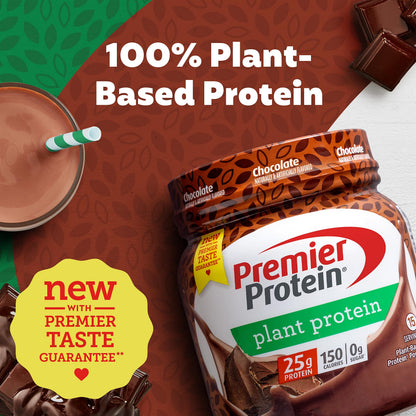 Premier Protein Powder Plant Protein, Chocolate, 25g Plant-Based Protein, 0g Sugar Premier ProteinBuy Supplements Australia