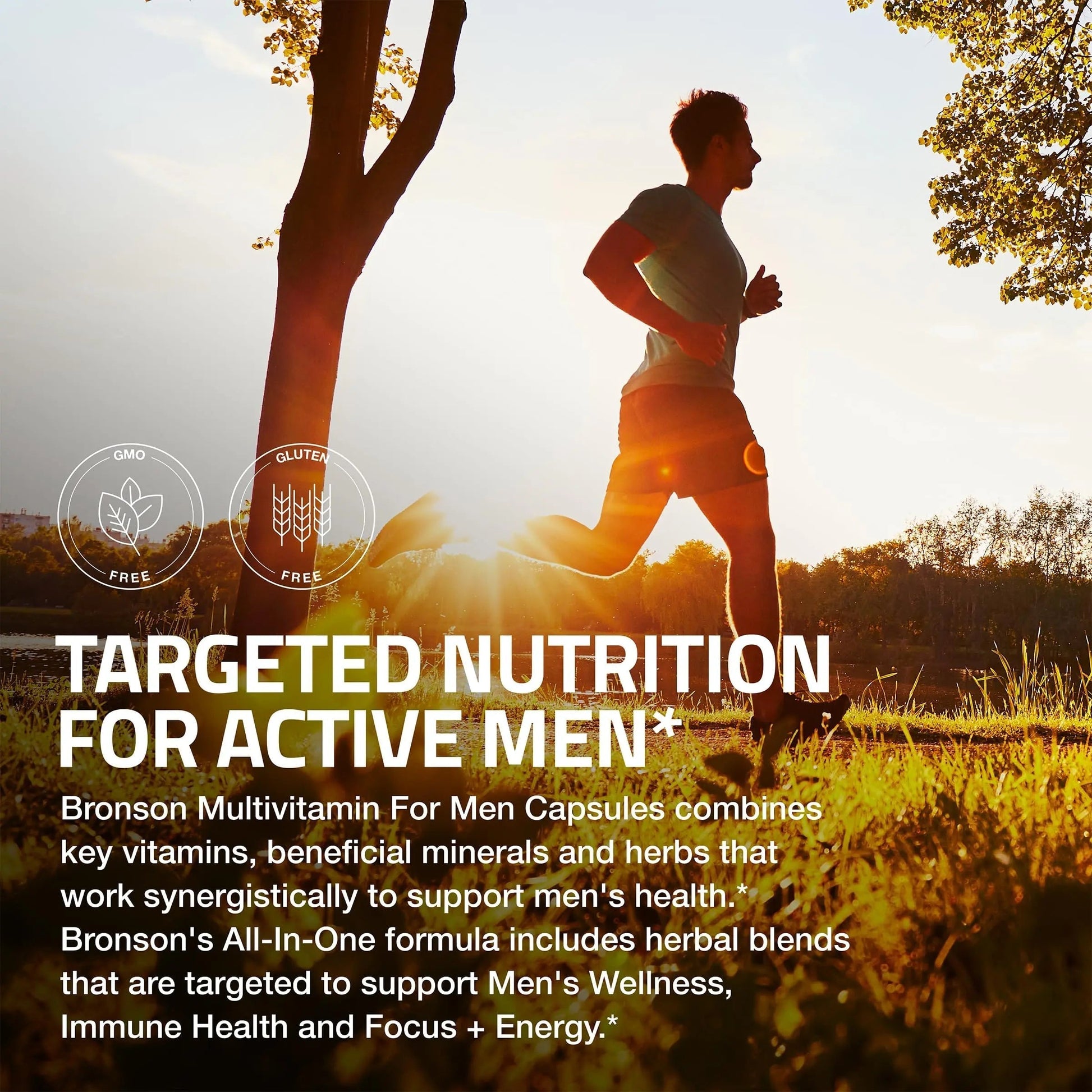 Bronson Multivitamin for Men All-in-One Daily Coverage Formula Key Vitamins, Minerals & Herbs to Support Men's Health, 60 Capsules BronsonBuy Supplements Australia