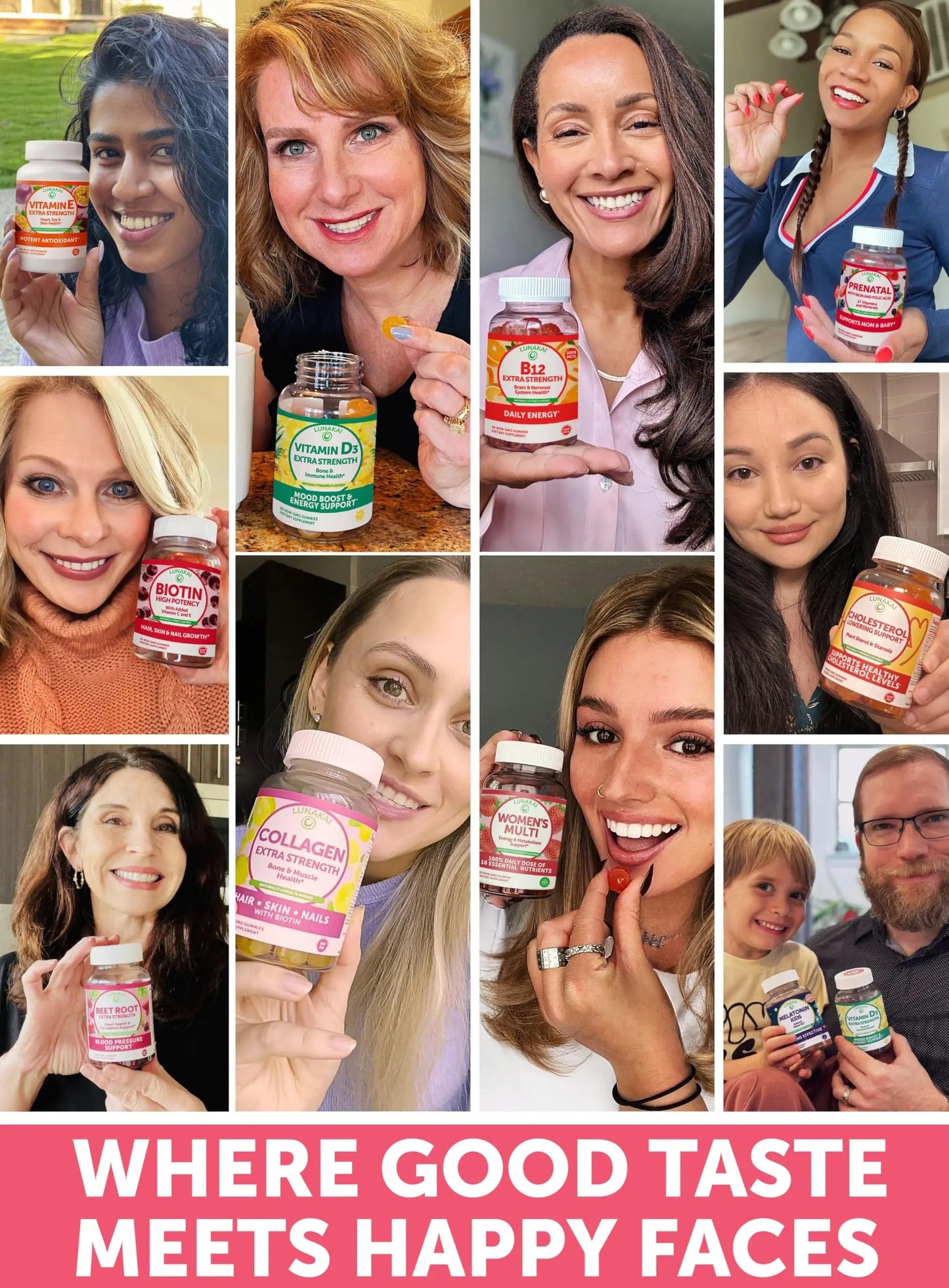 Lunakai USA Made Women’s Multi & Energy Gummies Bundle – 16 Essential Nutrients & B12 – 60 Ct Each LunakaiBuy Supplements Australia