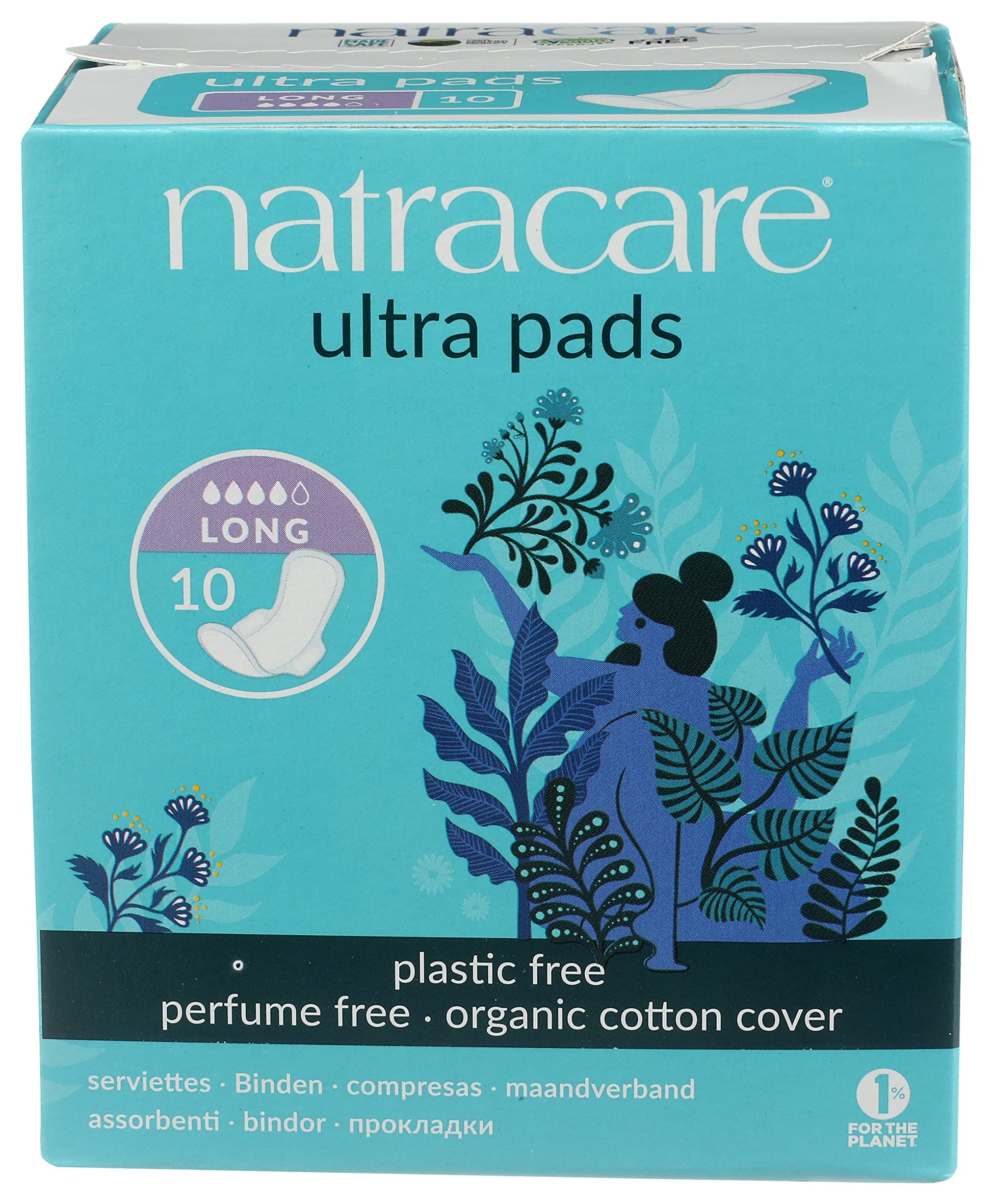 Natracare Slim Fitting Ultra Pads with Wings, Long, Made with Certified Organic Cotton NATRACAREBuy Supplements Australia