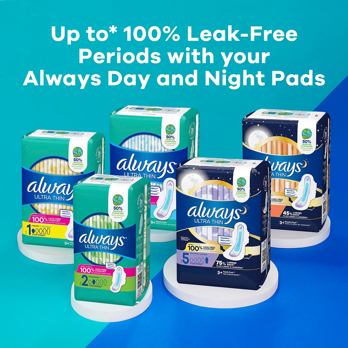 Always Ultra Thin Feminine Pads For Women, Size 2 Long Super Absorbenc AlwaysBuy Supplements Australia
