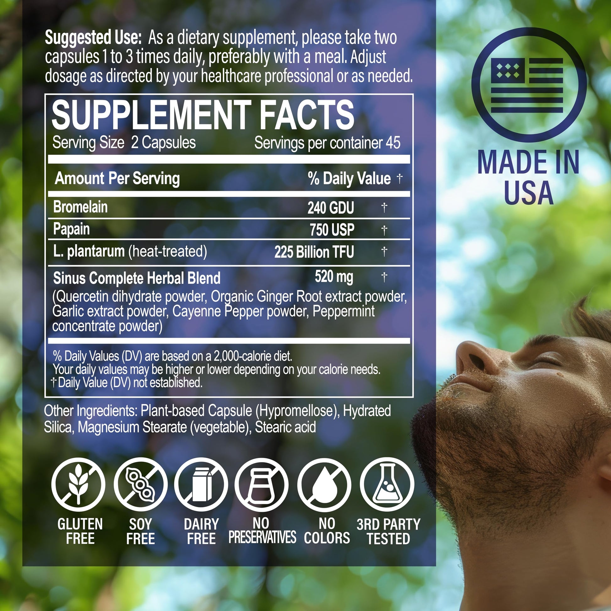 NANOWELL Sinus Biome All-Day Formula Dietary Supplement, 90 Vegetarian Capsules, 225 Billion TFU for Nasal, Sinus, Respiratory Support NANOWELLBuy Supplements Australia