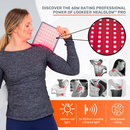 LOOKEE HealGlow Pro Medical Infrared & Red-Light Therapy Belt - LED Technology - 60W Powerful LOOKEEBuy Supplements Australia