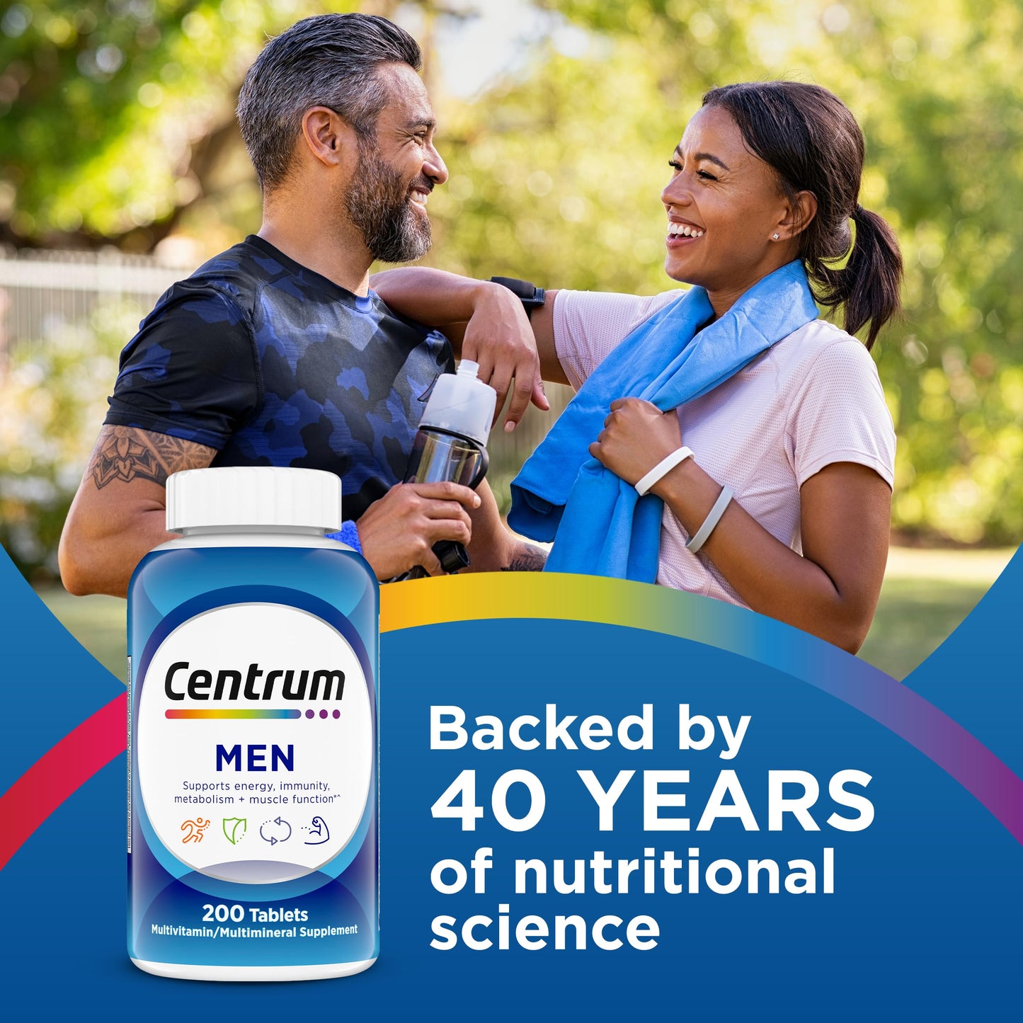 Centrum Multivitamin for Men, Multivitamin/Multimineral Supplement with Vitamin D3, B Vitamins and Antioxidants CentrumBuy Supplements Australia