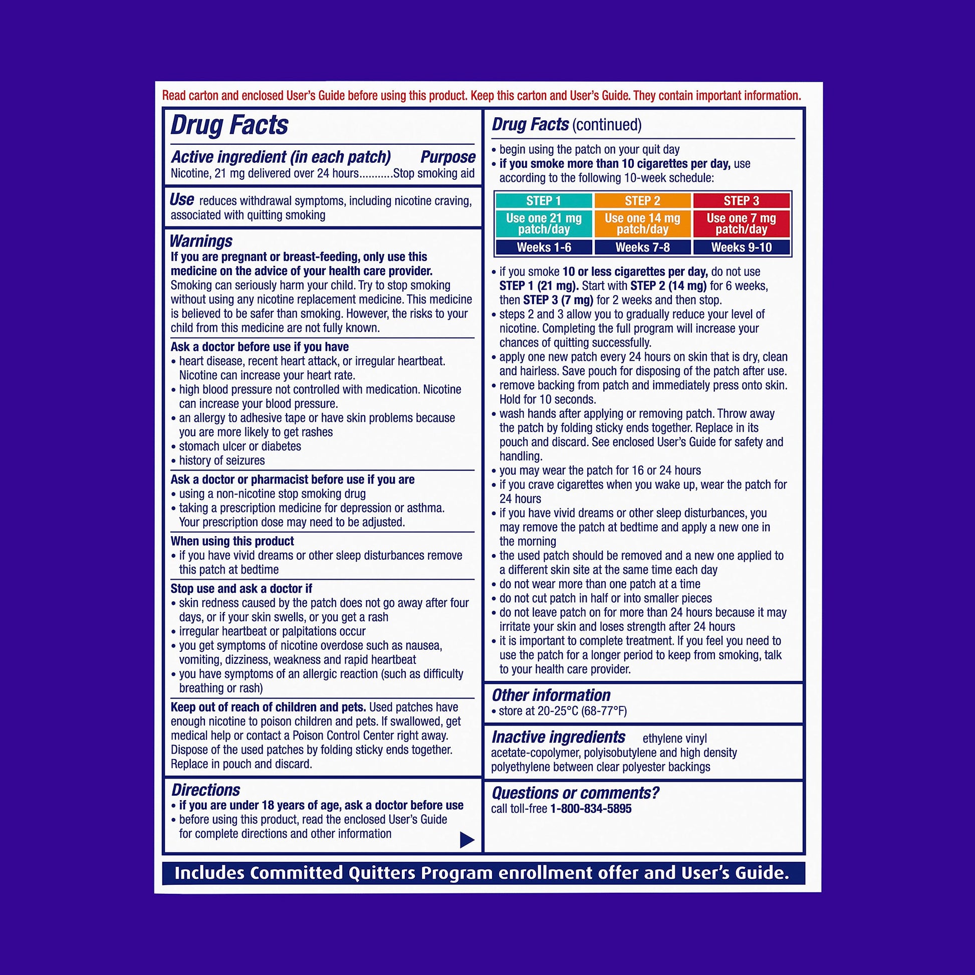 NicoDerm CQ Step 1 Nicotine Patches to Quit Smoking, 21 mg, Stop Smoking NicoDermBuy Supplements Australia