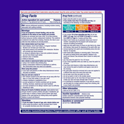 NicoDerm CQ Step 1 Nicotine Patches to Quit Smoking, 21mg, Stop Smoking NicoDermBuy Supplements Australia