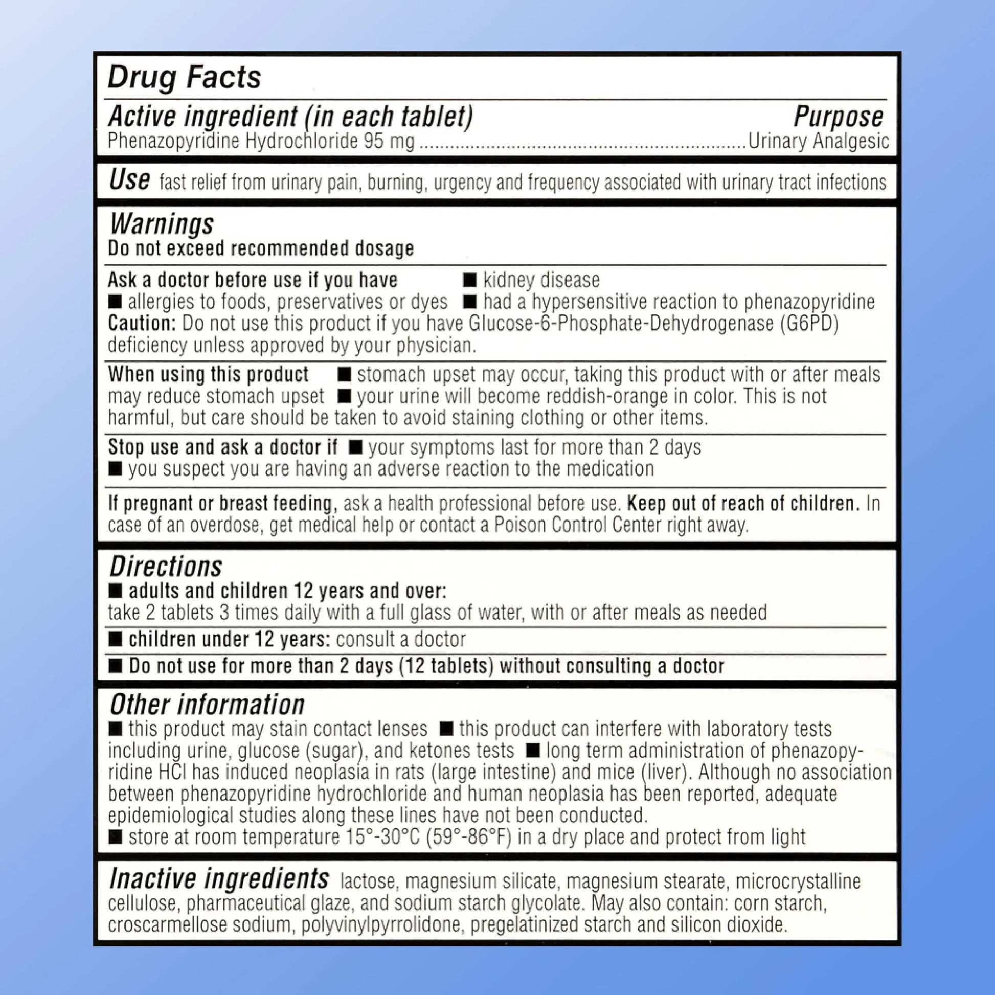 Quality Choice Fast Acting Urinary Pain Relief, Phenazopyridine Hydrochloride 95mg, Relieves UTI Pain, Burning, Frequent Urination, Bladder Discomfort, Urgency. One 30 Tablet Box (30 Total Tablets) Quality ChoiceBuy Supplements Australia