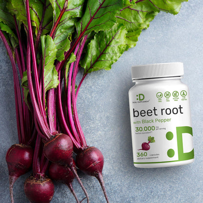 Beet Root Capsules 30000mg Per Serving, 360 Count, with Black Pepper Extract – Enhanced DEAL SUPPLEMENTBuy Supplements Australia