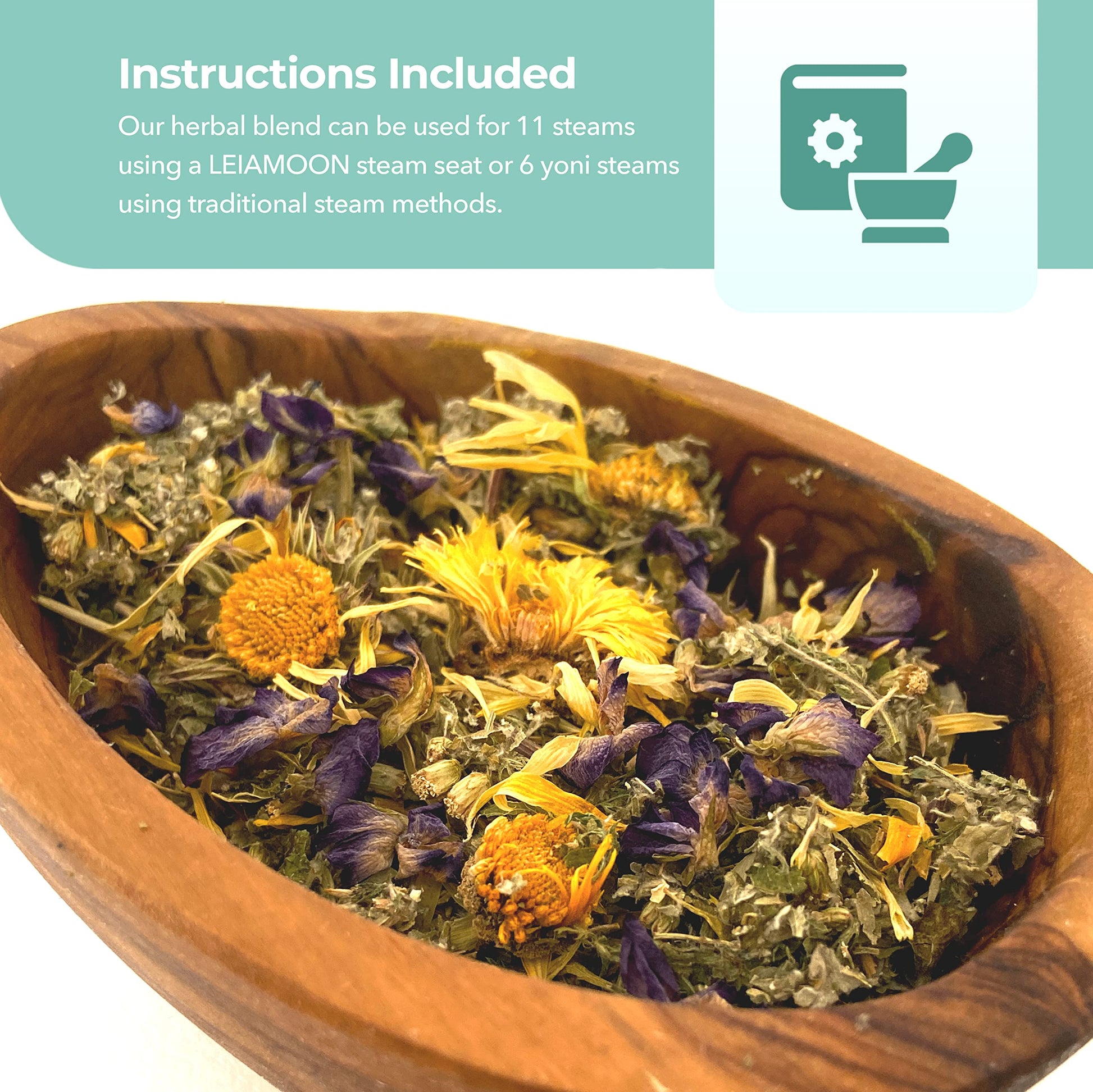 Leiamoon - Vaginal Steam Herbs Blends V Steam Kit for Cleansing, Regulating, and Balancing LeiamoonBuy Supplements Australia