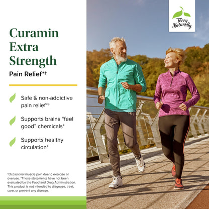 Terry Naturally Curamin Extra Strength - Curcumin & Boswellia for Healthy Circulation Support - Turmeric Supplement to Support Joints, Muscle Health & Endorphin Production - 90 Tablets Terry NaturallyBuy Supplements Australia