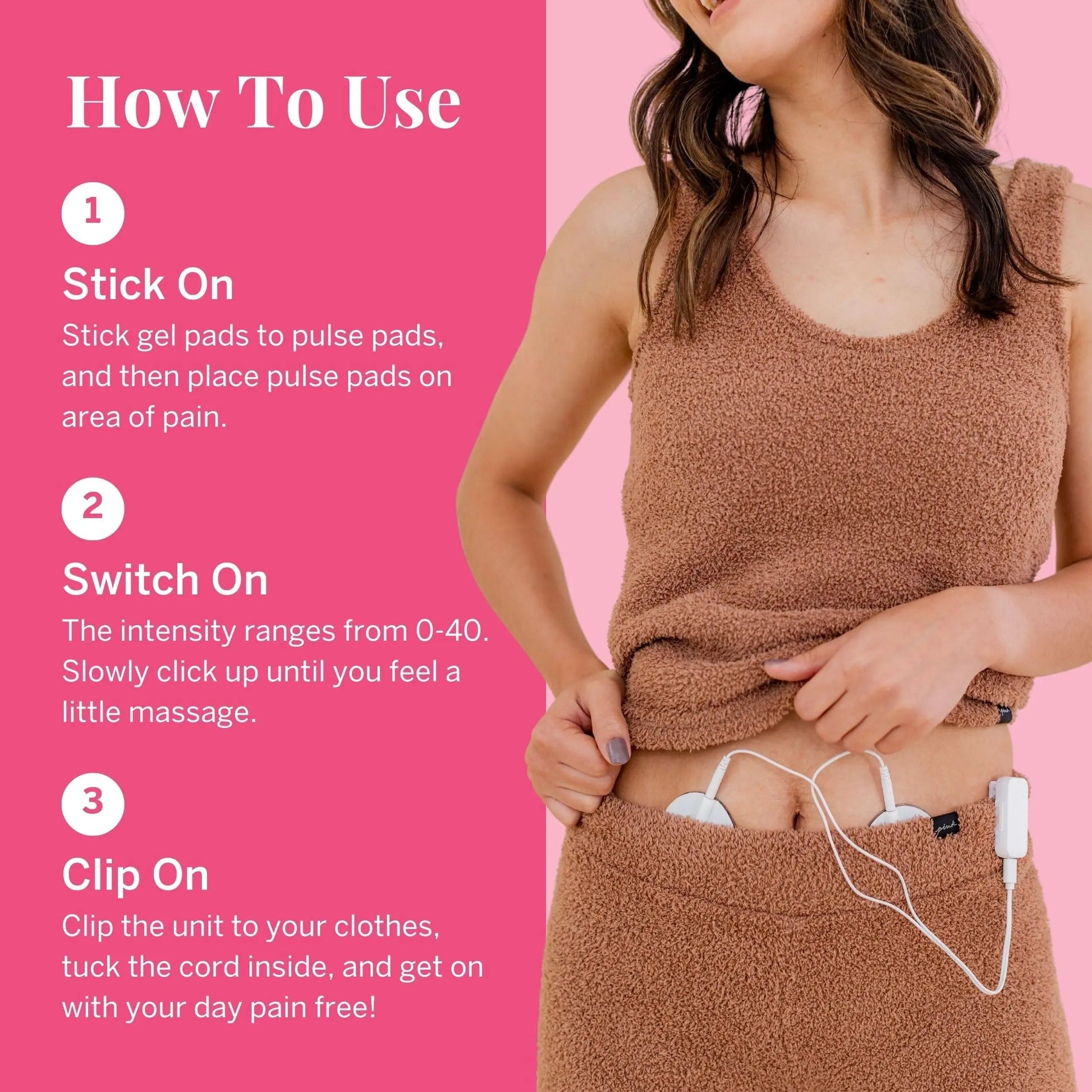 Pixie Period Pain Relief Device - Best PMS Relief Simulator with TENS Technology - Thinnest Wearable Tens Unit - Unnoticeable Under Clothes - Menstrual Cramp Comfort for Feminine Care Pixie CupBuy Supplements Australia