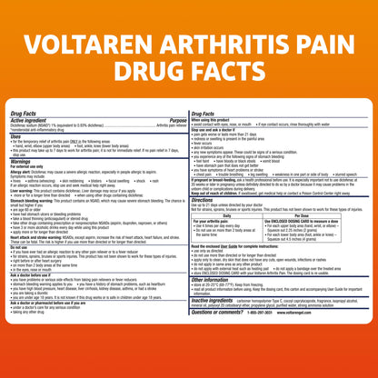 Voltaren Arthritis Pain Gel for Powerful Topical Arthritis Pain Relief with Diclofenac - NEW Easy Open Cap - 100 g x 2 VoltarenBuy Supplements Australia
