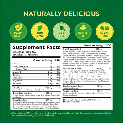 360 Nutrition Blends with Benefits Super Greens Powder w/Probiotics, Digestive Enzymes, Sugar & Gluten Free, Plant Based Superfood Drink Mix for Gut Health, Bloating, Immunity, Overall Health, 6.35 oz 360 NutritionBuy Supplements Australia