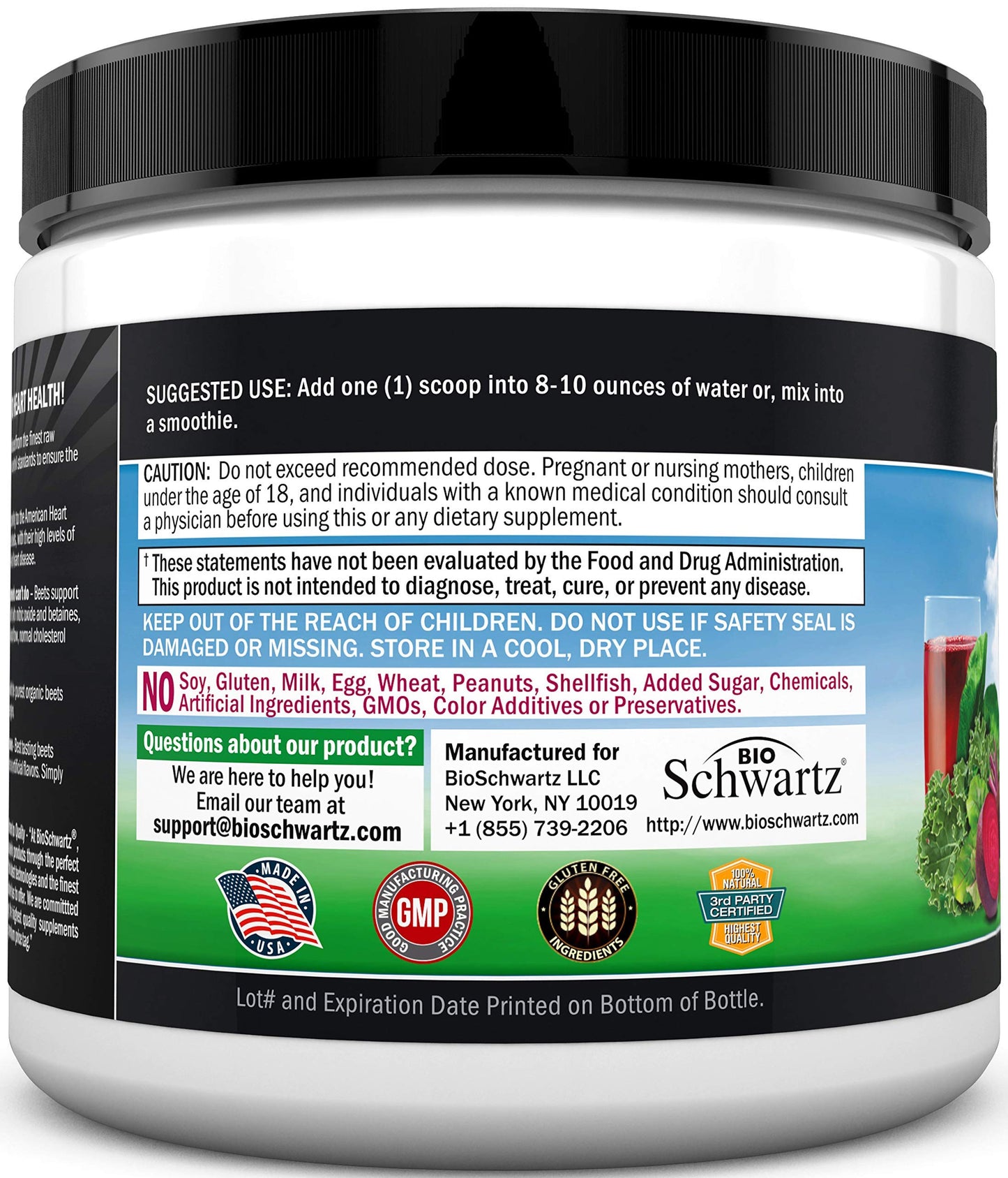 Beet Root Powder - Beets Superfood Supplement with Vitamin C Plus Organic Antioxidant BioSchwartzBuy Supplements Australia