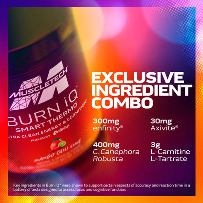 MuscleTech Burn IQ Smart Thermo Supplement Fueled with Paraxanthine Enhanced Energy MuscleTechBuy Supplements Australia