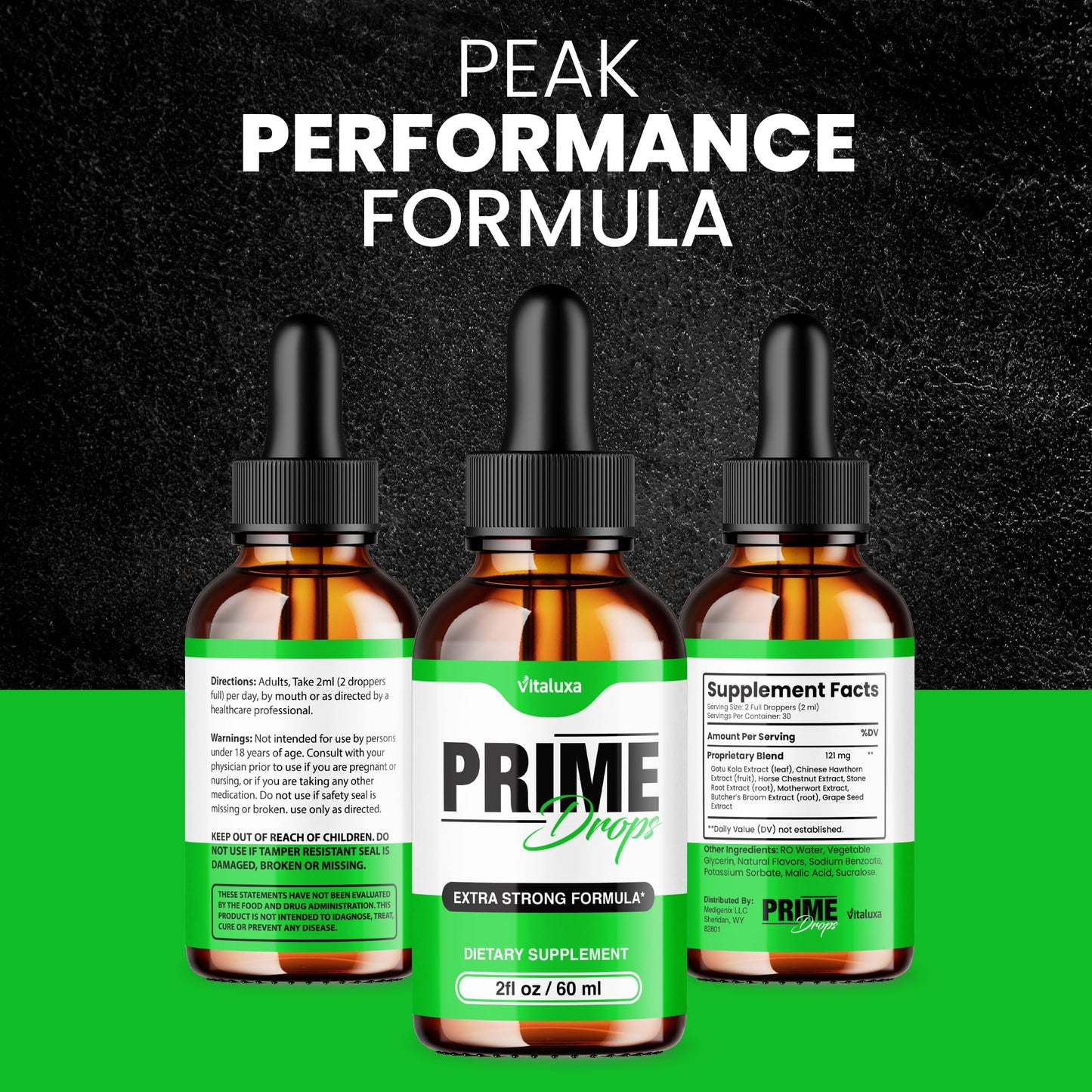 (2 Pack) Prime Drops for Men, Extra Strength Prime Drops Liquid Supplement Performance Blend All Natural Support, PrimeDrops Advanced Formula Vitamins for Health Wellness Reviews (4oz) VitaluxaBuy Supplements Australia