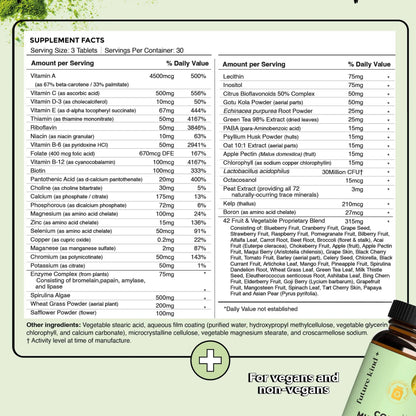 Future Kind Multivitamin Bundle - Vegan Complete Multivitamin and Vegan Essential Multivitamin - Vegan Vitamin B12, Omega 3, and Vitamin D3 - Complete Multivitamin, 42 Vitamins in 1 for Men and Women Future KindBuy Supplements Australia
