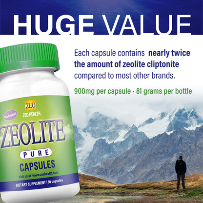 Zeolite Pure Capsules | Zeolite Detox, Extra Strength | Pure, Full Body Cleanse for Women Zeo HealthBuy Supplements Australia