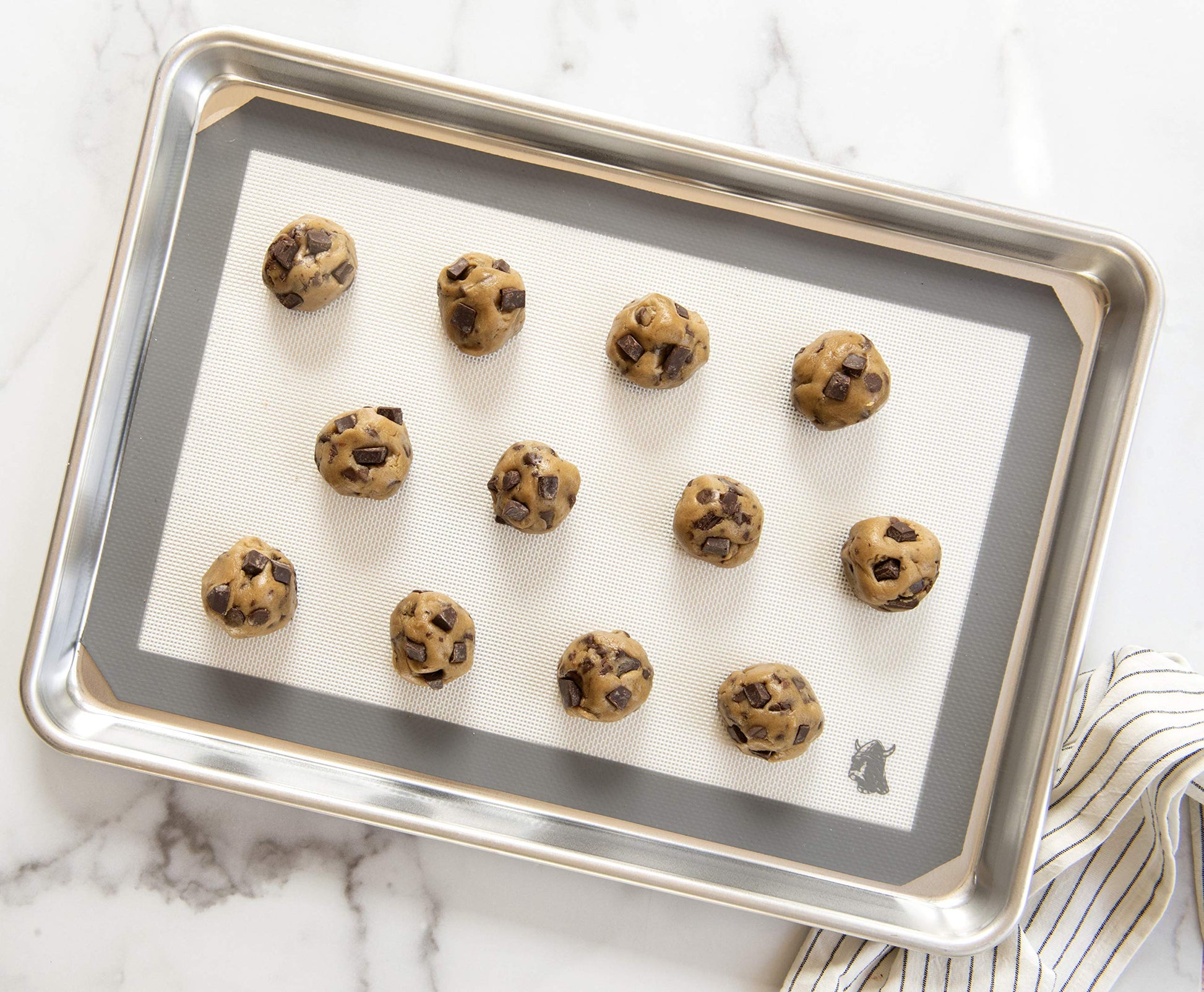 Nordic Ware Naturals Half Sheet Pan, Deluxe Silicone Liner and Cooling Rack, Cookie or Roasting Bakers Set Nordic WareBuy Supplements Australia