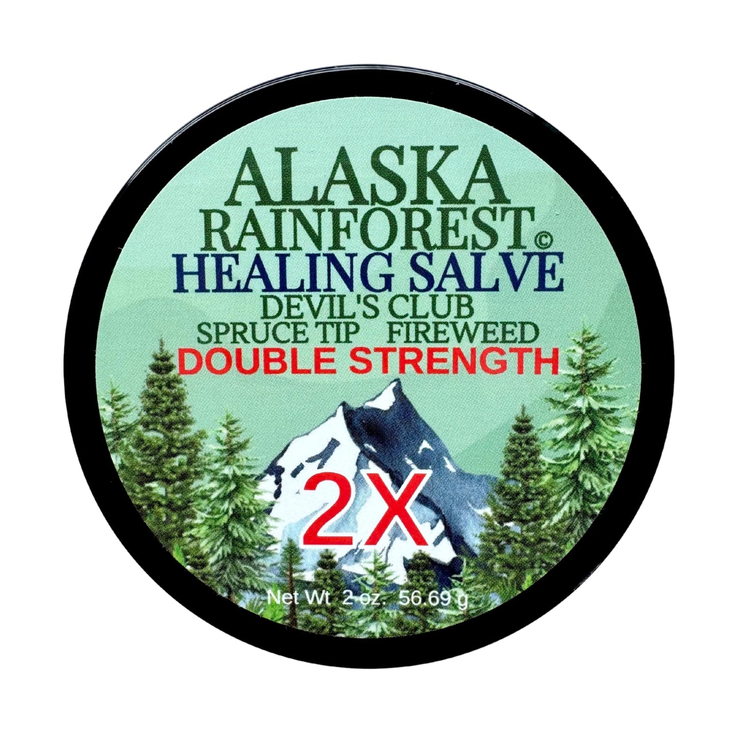 Snowy Summit Alaska Rainforest 2X Salve - Salve for Dry Skin & Joint Relief - Natural Super Salve for Soothing Skin with Gentle Aroma - Body & Hand Salve - Muscle Rub with Alaskan Devil’s Club Oil Snowy SummitBuy Supplements Australia