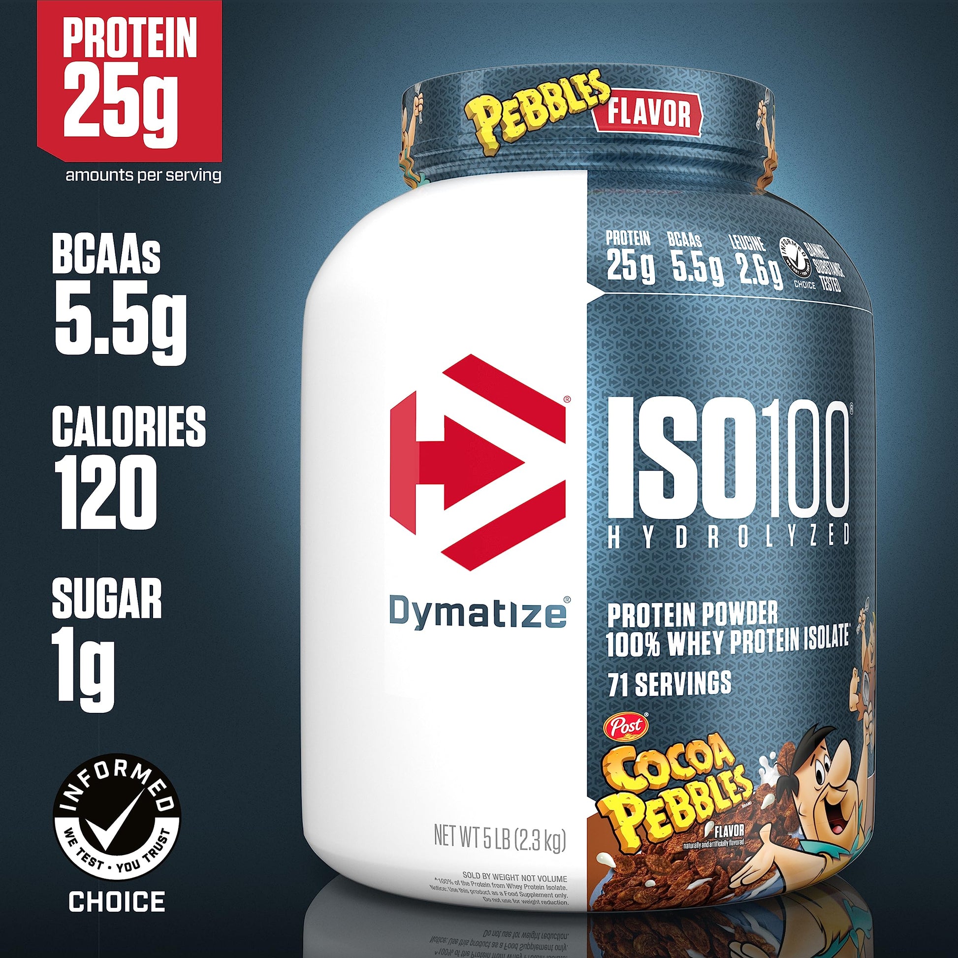 Dymatize ISO100 Hydrolyzed Protein Powder, 100% Whey Isolate, 25g of Protein, 5.5g DymatizeBuy Supplements Australia