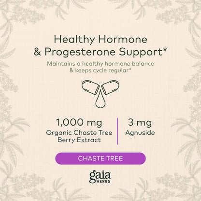 Gaia Herbs Vitex Berry (Chaste Tree) - Supports Hormone Balance & Fertility Gaia HerbsBuy Supplements Australia