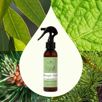 Plant Therapy Respir Aid Shower Mist 4 oz Refreshing & Crisp Aroma, Great to Help Clear Congestion Plant TherapyBuy Supplements Australia