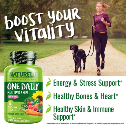 NATURELO One Daily Multivitamin for Women - Energy Support - Whole Food Supplement NATURELOBuy Supplements Australia