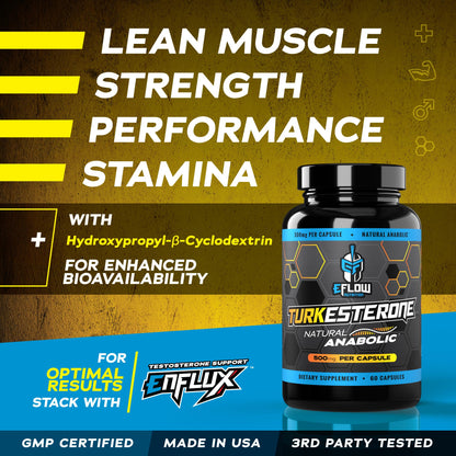 eFlow Nutrition Turkesterone (500 mg) Ajuga Turkestania Extract Complexed eFlow NutritionBuy Supplements Australia