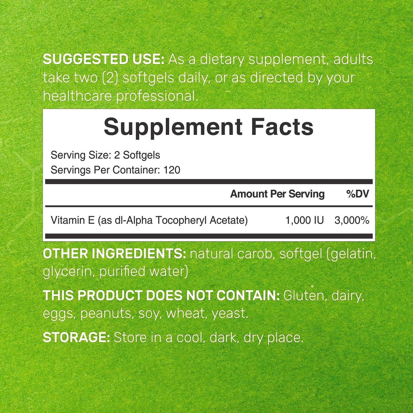 Vitamin E Supplements, 1,000 IU Per Serving, 240 Softgels – Extra Strength Antioxidant Protection – Bioavailable Stable Form DEAL SUPPLEMENTBuy Supplements Australia