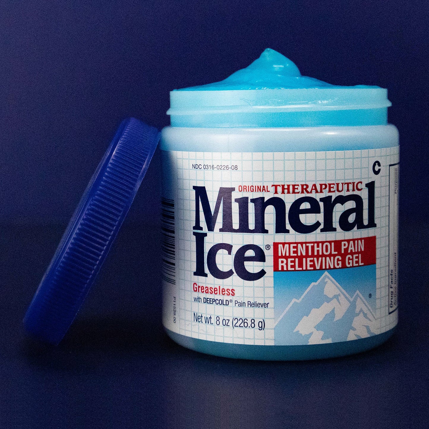 Mineral Ice Original Therapeutic Menthol Pain Relief Gel. Greaseless with "Deepcold" Pain Reliever. Provides Cooling & Penetrating Relief for Arthritis, Simple Backache, Strains & Sprains (8 Ounce) Mineral IceBuy Supplements Australia