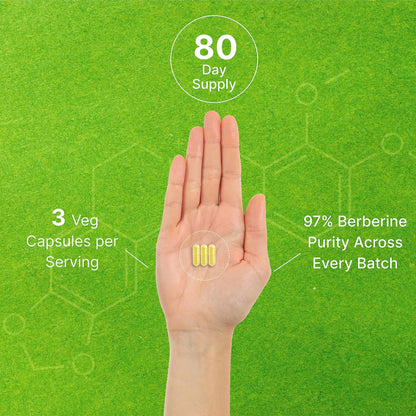 Berberine Supplement 500mg Per Capsule (1500mg Per Serving) | 240 Veggie Capsules DEAL SUPPLEMENTBuy Supplements Australia