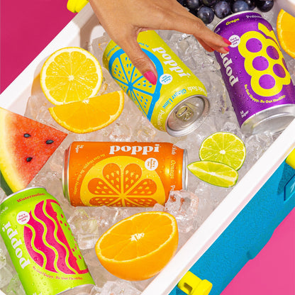 POPPI Sparkling Prebiotic Soda, Beverages w/Apple Cider Vinegar, Seltzer Water & Juice poppiBuy Supplements Australia