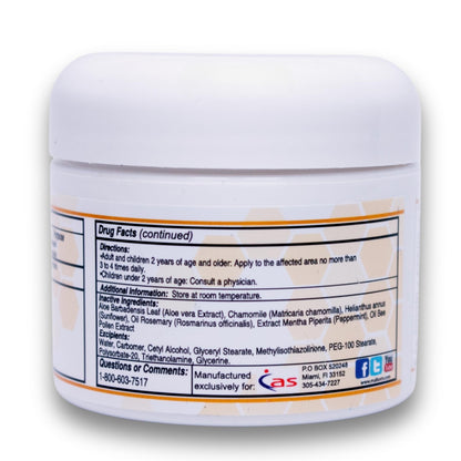 ABEE MED Extra Strength Joint & Muscle Relief Cream – Menthol Cooling & Warming Formula with Bee Pollen, Aloe & Chamomile – Fast-Absorbing Comfort Cream for Back, Knees & Muscles – 2 oz - Maple Wellness Supplements