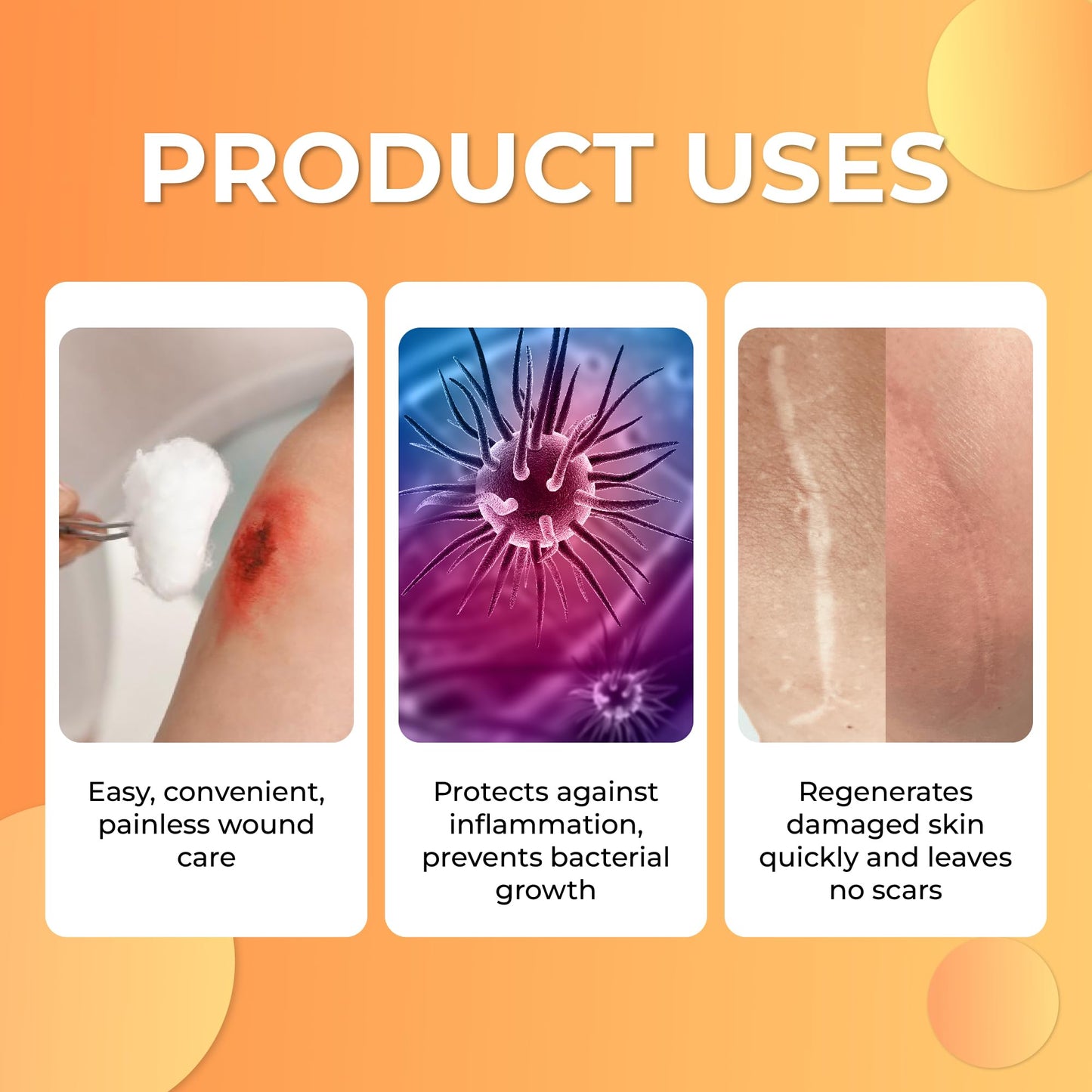 ABERA Scar Removal Cream for Women and Men - Rapid Repair of New Old Scars, Spots, Burns All Natural Treatment with Vitamin E, Alanine, Collagen (1 Box + 3 Eye Patch) - Maple Wellness Supplements