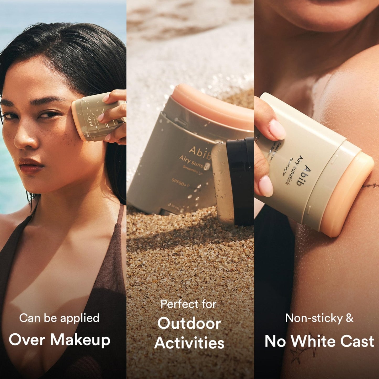 Abib Airy Sunstick Protection Bar SPF50+ Broad Spectrum, Semi-Matte Sunscreen Stick for Oily & Combination Skin - Maple Wellness Supplements