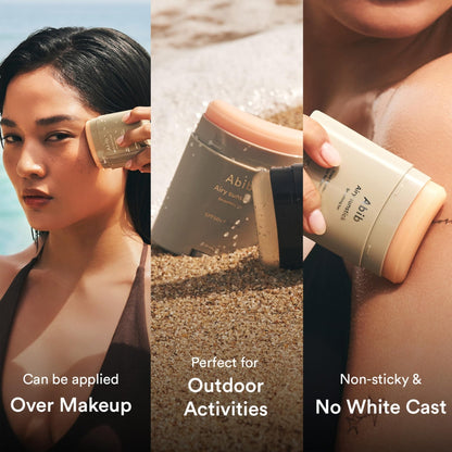 Abib Airy Sunstick Protection Bar SPF50+ Broad Spectrum, Semi-Matte Sunscreen Stick for Oily & Combination Skin - Maple Wellness Supplements