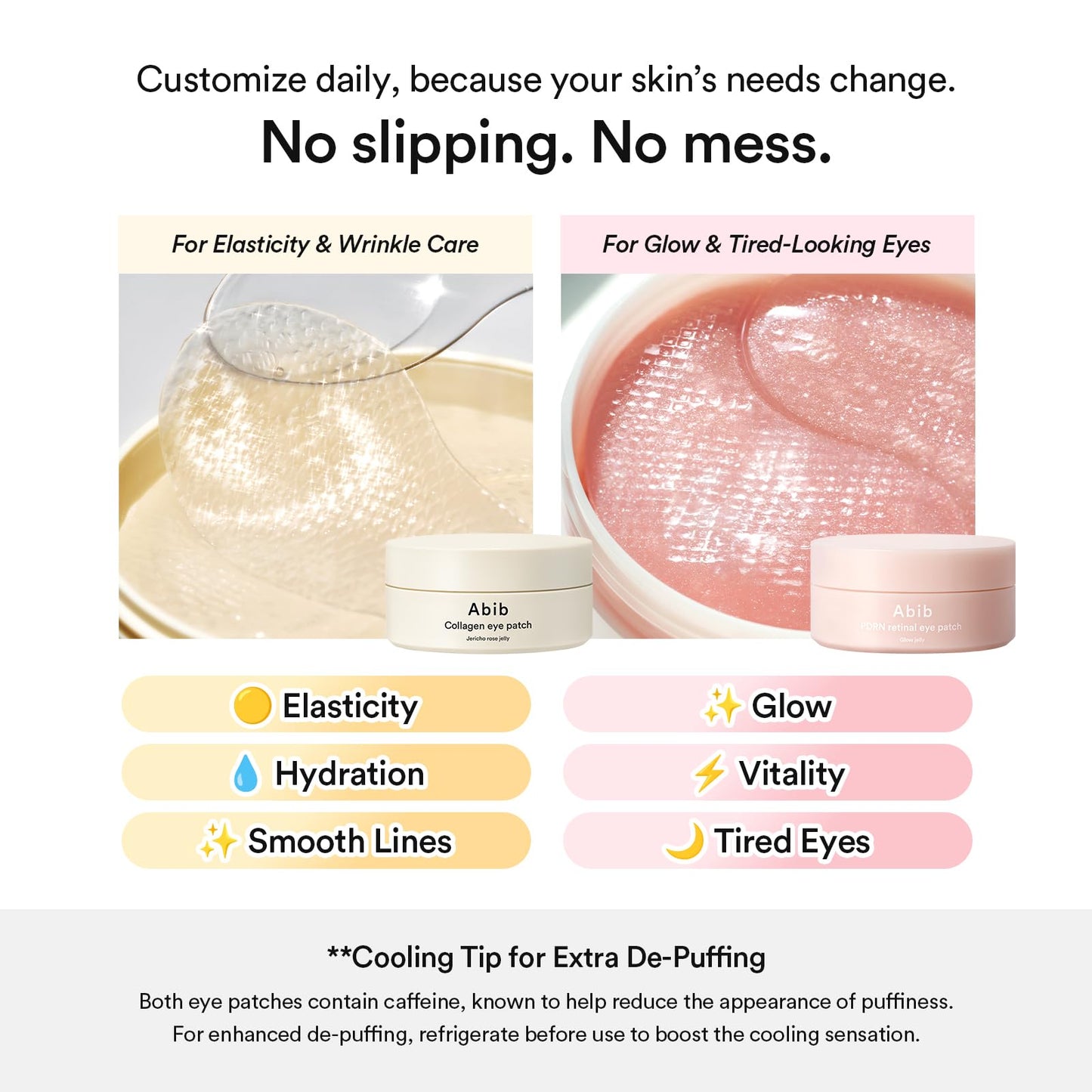 Abib Collagen Peptide Eye Patches for Wrinkles & Fine Line with Jericho Rose Jelly, 60 Count, Korean Skin Care - Maple Wellness Supplements