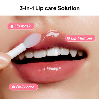 Abib PDRN Collagen Lip Mask Glazed Jelly 0.38 fl oz | Korean Lip Butter Balm Overnight Sleeping Mask Hydrating Care Moisturizer Treatment for Flakey, Dry Lips - Maple Wellness Supplements