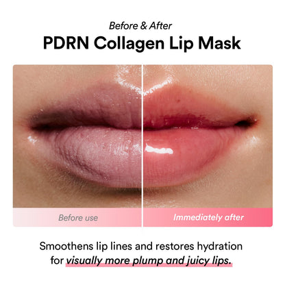 Abib PDRN Collagen Lip Mask Glazed Jelly 0.38 fl oz | Korean Lip Butter Balm Overnight Sleeping Mask Hydrating Care Moisturizer Treatment for Flakey, Dry Lips - Maple Wellness Supplements