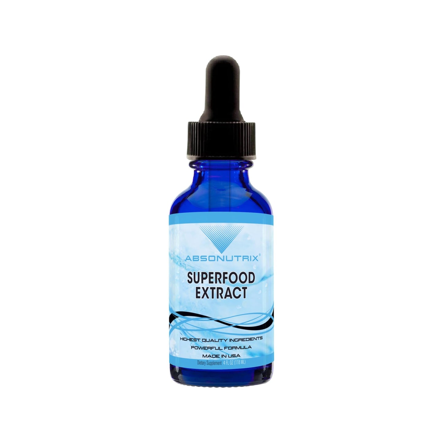 Absonutrix Superfood Extract 390 mg, 4 Oz Liquid, 302 Servings, Made in USA, Quick Absorption, Quality Potent Ingredients, Non-GMO, GMP Certified, Cruelty-Free Products - Maple Wellness Supplements