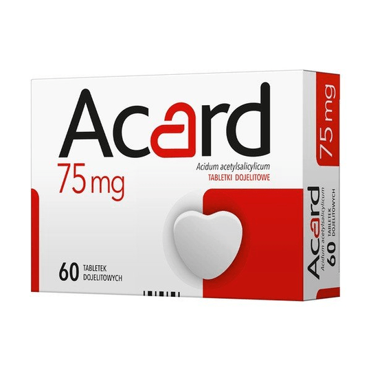 ACARD 75 MG, 60 Tabs - Heart Protection - Maple Wellness Supplements