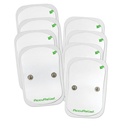 AccuRelief Wireless TENS Electrotherapy Pain Relief System Supply Kit (Packaging May Vary), Works with AccuRelief Wireless Remote Control TENS Device (ACRL-9000), 2 Pair (Pack of 1) - Maple Wellness Supplements