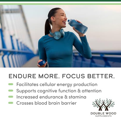Acetyl L-Carnitine 1,000mg Per Serving, 150 Capsules (ALCAR for Brain Function Support, Memory, Attention, and Stamina) Acetyl L Carnitine That is Third Party Tested by Double Wood - Maple Wellness Supplements