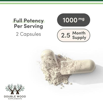 Acetyl L-Carnitine 1,000mg Per Serving, 150 Capsules (ALCAR for Brain Function Support, Memory, Attention, and Stamina) Acetyl L Carnitine That is Third Party Tested by Double Wood - Maple Wellness Supplements