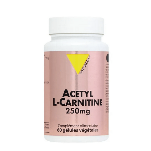 Acetyl L-Carnitine 250mg 60 capsules VIT'ALL+ - Maple Wellness Supplements