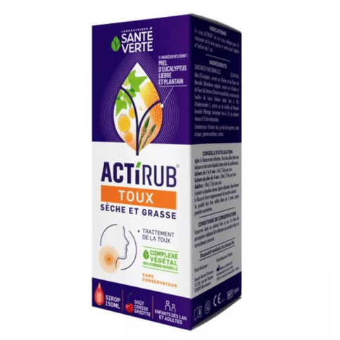 ACTIRUB syrup against oily and dry cough SANTE VERTE - Maple Wellness Supplements